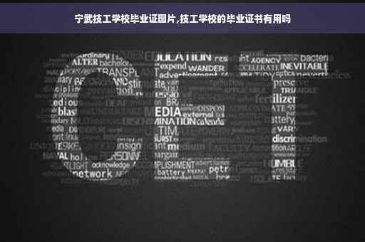 宁武技工学校毕业证图片,技工学校的毕业证书有用吗
