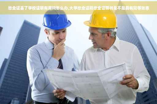 毕业证丢了学校证明有用吗怎么办,大学毕业证和毕业证明书是不是具有同等效率 毕业证丢了学校证明有用吗怎么办,大学毕业证和毕业证明书是不是具有同等效率