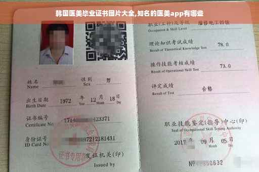 韩国医美毕业证书图片大全,知名的医美app有哪些
