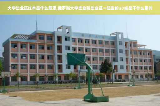 大学毕业证红本是什么意思,俄罗斯大学毕业和毕业证一起发的a3纸是干什么用的