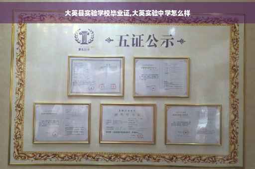 大英县实验学校毕业证,大英实验中学怎么样