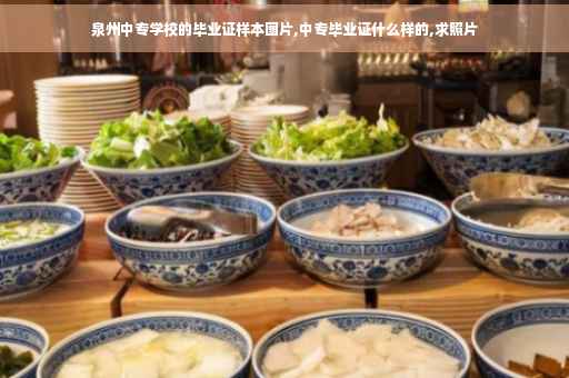 泉州中专学校的毕业证样本图片,中专毕业证什么样的,求照片