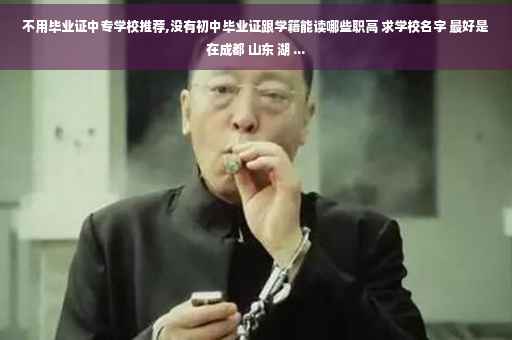 不用毕业证中专学校推荐,没有初中毕业证跟学籍能读哪些职高 求学校名字 最好是在成都 山东 湖 ...