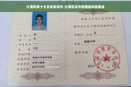 计算机类十大含金量证书-计算机证书有哪些科目组成