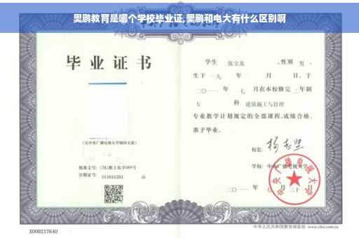 奥鹏教育是哪个学校毕业证,奥鹏和电大有什么区别啊 奥鹏教育是哪个学校毕业证,奥鹏和电大有什么区别啊