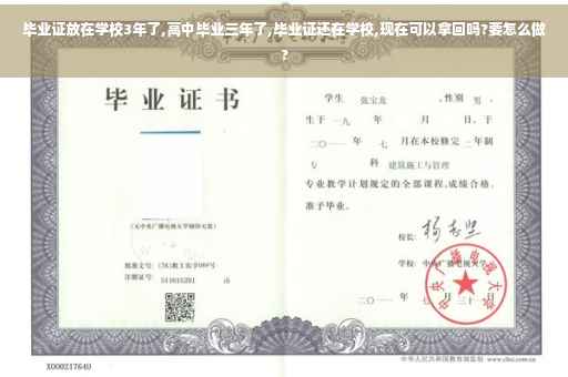毕业证放在学校3年了,高中毕业三年了,毕业证还在学校,现在可以拿回吗?要怎么做?