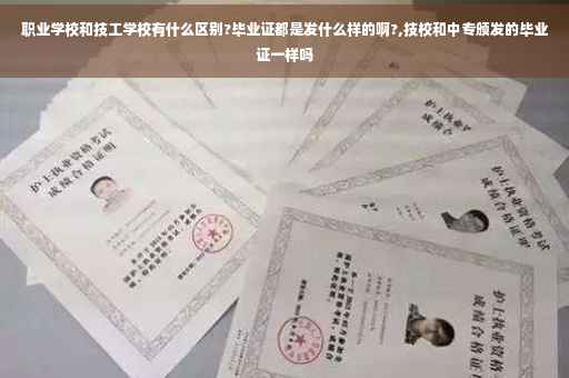 职业学校和技工学校有什么区别?毕业证都是发什么样的啊?,技校和中专颁发的毕业证一样吗