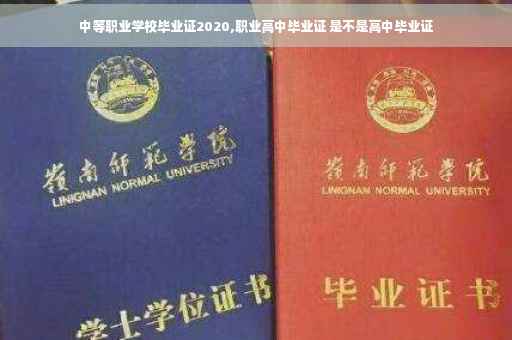 中等职业学校毕业证2020,职业高中毕业证 是不是高中毕业证