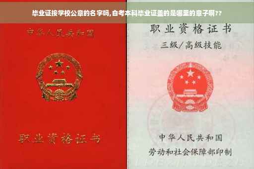 毕业证按学校公章的名字吗,自考本科毕业证盖的是哪里的章子啊??