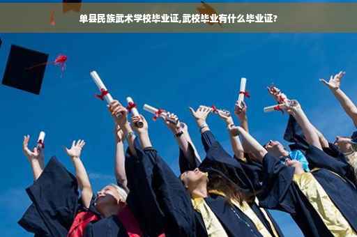 单县民族武术学校毕业证,武校毕业有什么毕业证?