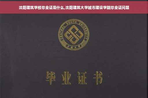 沈阳建筑学校毕业证是什么,沈阳建筑大学城市建设学院毕业证问题