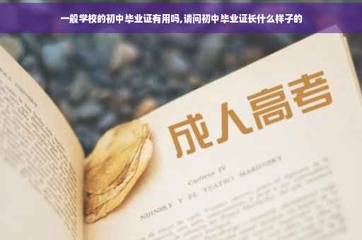 一般学校的初中毕业证有用吗,请问初中毕业证长什么样子的