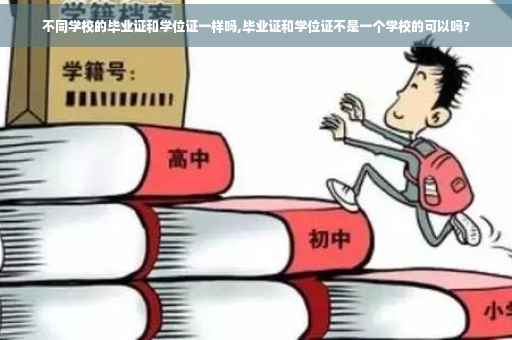 不同学校的毕业证和学位证一样吗,毕业证和学位证不是一个学校的可以吗?