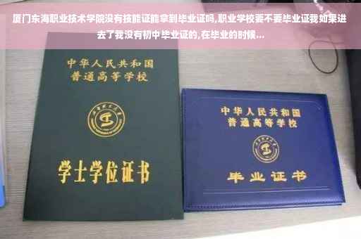 厦门东海职业技术学院没有技能证能拿到毕业证吗,职业学校要不要毕业证我如果进去了我没有初中毕业证的,在毕业的时候...
