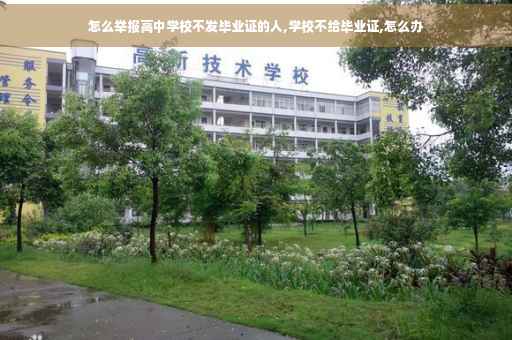 怎么举报高中学校不发毕业证的人,学校不给毕业证,怎么办