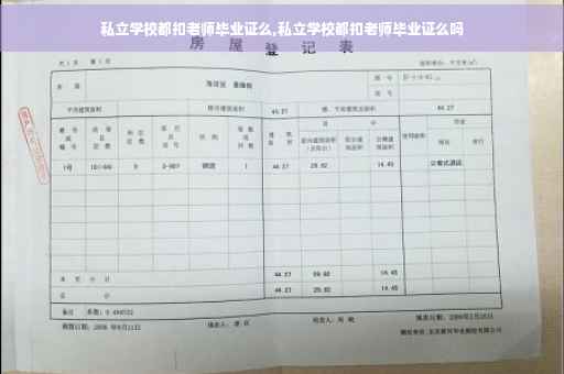 私立学校都扣老师毕业证么,私立学校都扣老师毕业证么吗