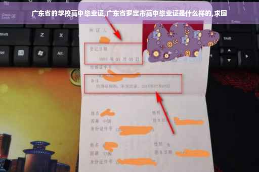 广东省的学校高中毕业证,广东省罗定市高中毕业证是什么样的,求图
