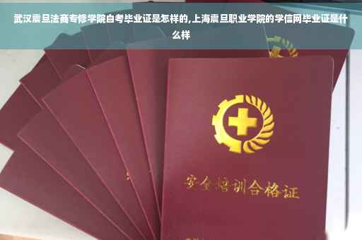 武汉震旦法商专修学院自考毕业证是怎样的,上海震旦职业学院的学信网毕业证是什么样