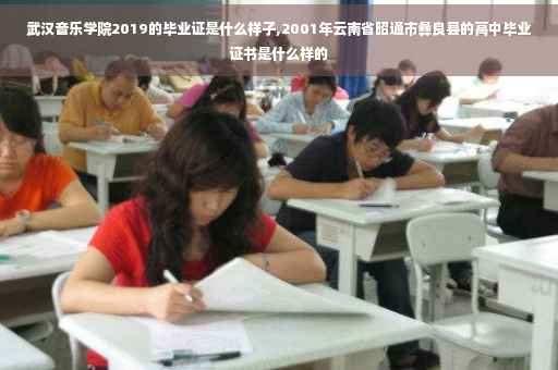 武汉音乐学院2019的毕业证是什么样子,2001年云南省昭通市彝良县的高中毕业证书是什么样的