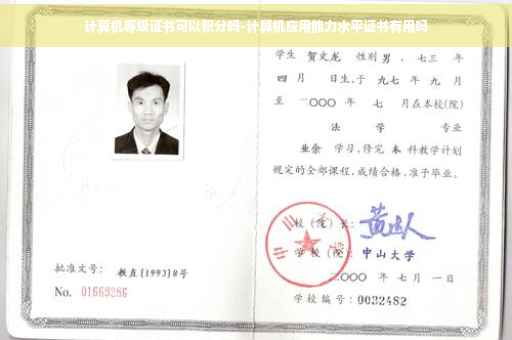 计算机等级证书可以积分吗-计算机应用能力水平证书有用吗