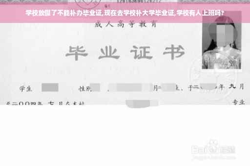 学校放假了不能补办毕业证,现在去学校补大学毕业证,学校有人上班吗?