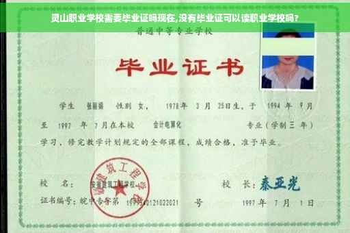 灵山职业学校需要毕业证吗现在,没有毕业证可以读职业学校吗?