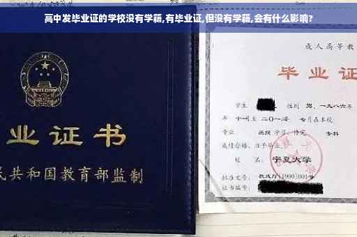 高中发毕业证的学校没有学籍,有毕业证,但没有学籍,会有什么影响?
