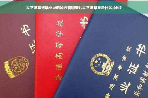 大学没拿到毕业证的原因有哪些?,大学没毕业是什么原因?