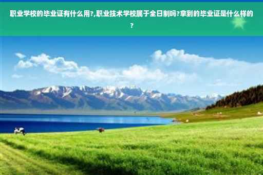 职业学校的毕业证有什么用?,职业技术学校属于全日制吗?拿到的毕业证是什么样的?