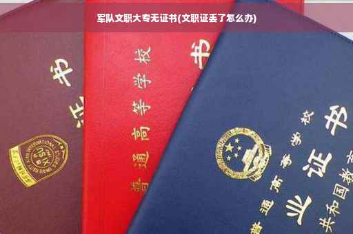 军队文职大专无证书(文职证丢了怎么办)