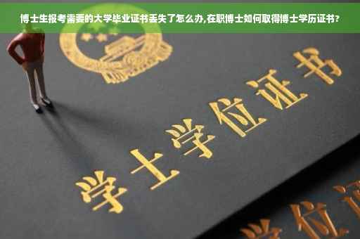 博士生报考需要的大学毕业证书丢失了怎么办,在职博士如何取得博士学历证书?