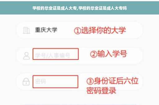 学校的毕业证是成人大专,学校的毕业证是成人大专吗