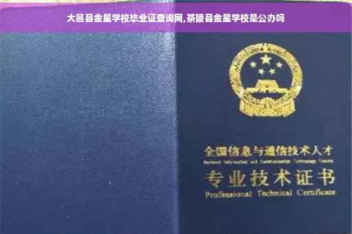 大邑县金星学校毕业证查询网,茶陵县金星学校是公办吗