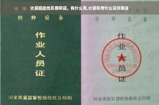计算机操作员等级证。有什么用,计算机考什么证书游泳 计算机操作员等级证。有什么用,计算机考什么证书游泳