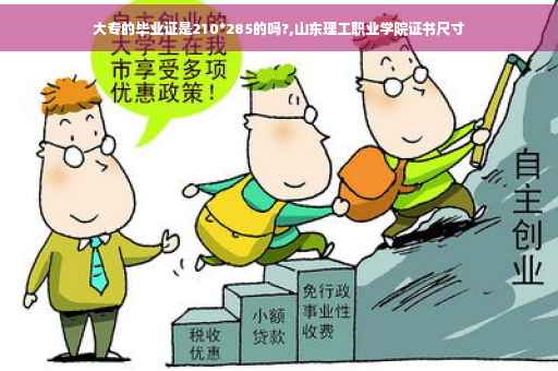 大专的毕业证是210*285的吗?,山东理工职业学院证书尺寸