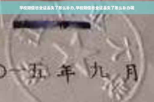 学校赔偿毕业证丢失了怎么补办,学校赔偿毕业证丢失了怎么补办呢