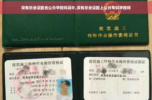 没有毕业证能去公办学校吗高中,没有毕业证能上公办专科学校吗