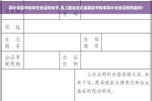 高中会回学校拿毕业证吗知乎,高三复读生还需要回学校拿高中毕业证和档案吗?