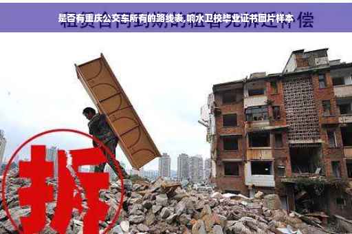 是否有重庆公交车所有的路线表,响水卫校毕业证书图片样本