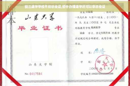 初三退学学校不给毕业证,初中办理退学还可以拿毕业证