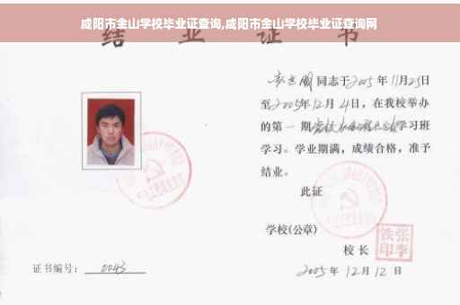 咸阳市金山学校毕业证查询,咸阳市金山学校毕业证查询网