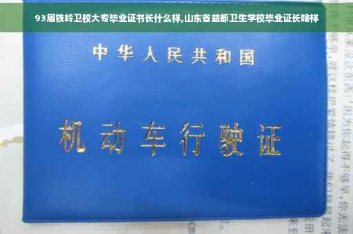 93届铁岭卫校大专毕业证书长什么样,山东省益都卫生学校毕业证长啥样