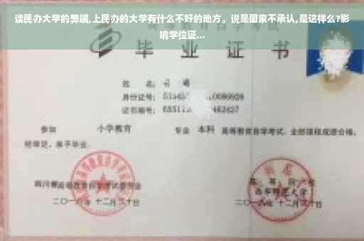 读民办大学的弊端,上民办的大学有什么不好的地方。说是国家不承认,是这样么?影响学位证...