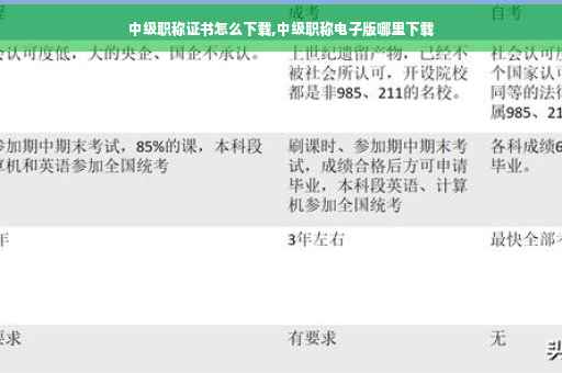 中级职称证书怎么下载,中级职称电子版哪里下载