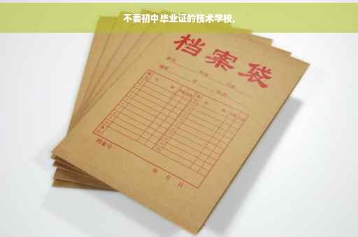 不要初中毕业证的技术学校,