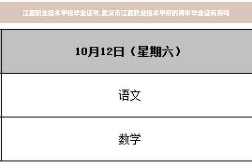 江夏职业技术学校毕业证书,武汉市江夏职业技术学校的高中毕业证有用吗