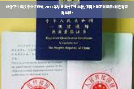 喀什卫生学校毕业证查询,2013年毕业喀什卫生学校,但网上差不到学籍?到底有没有学籍?