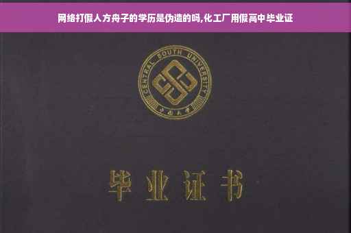 网络打假人方舟子的学历是伪造的吗,化工厂用假高中毕业证