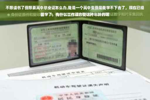不想读书了但想要高中毕业证怎么办,我是一个高中生但是我学不下去了，现在已经辍学了，有什么工作适合我这种年龄的呢