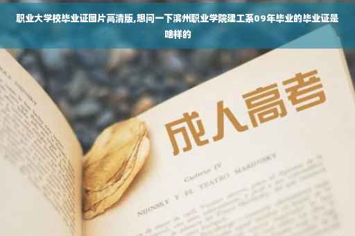 职业大学校毕业证图片高清版,想问一下滨州职业学院建工系09年毕业的毕业证是啥样的